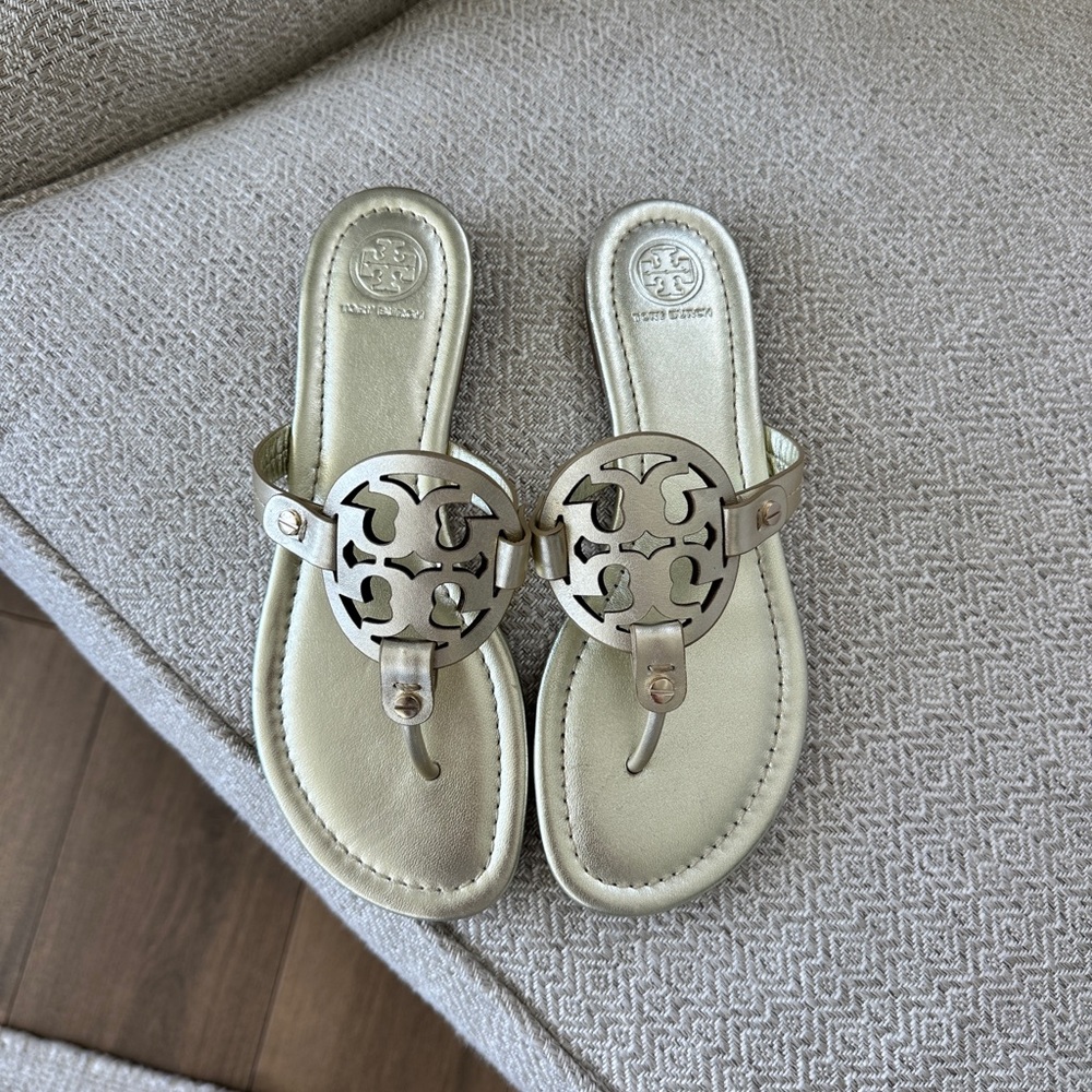 Tory Burch Metallic Sandals